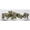 Image 1 : BOX OF 5 STONECAST ELEPHANTS