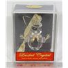 Image 1 : LEADED CRYSTAL SNOWMAN IN CASE