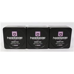 THREE HEADGEAR MEMORY GLUE HAIR STYLING PRODUCT