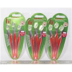 THREE 3 PACKS OF EXPERT BROWS COMPACT EYEBROW