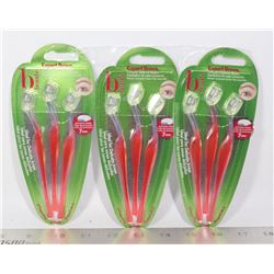 THREE 3 PACKS OF EXPERT BROWS COMPACT EYEBROW