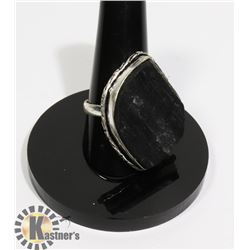 #19-RAW TOURMALINE RING SIZE 10