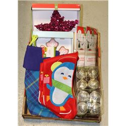 LARGE FLAT OF ASSORTED CHRISTMAS