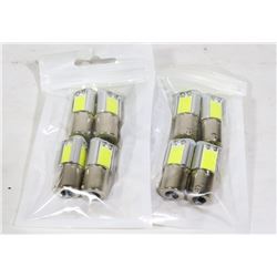 LOT OF 8 NEW RV/AUTO LED BULBS - COOL WHITE