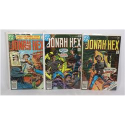 LOT OF THREE 25 CENT JONAH HEX COMICS