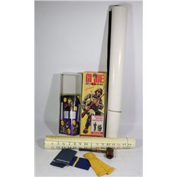 FLAT /W PIPE,BADGES, PULP FICTION POSTER & ANTIQUE