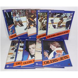 TEN 1981 EDMONTON OILERS PROGRAMS