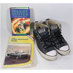 BOX /W MUSTANG SHOP MANUAL, HARRY POTTER & CHUCK