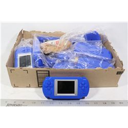 FLAT OF KIDS HAND HELD GAMES AND MORE, UNTESTED