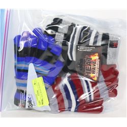 3PK KIDS  HEAT WAVE GLOVES