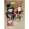 Image 1 : LOT OF SNOWMAN FIGURE, SANTA FIGURE, NEW IN PACKAGE