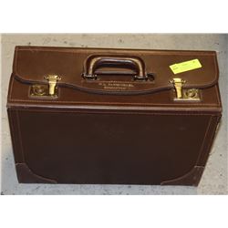 VINTAGE LEATHER W.L. CARMICHAEL BRIEFCASE