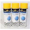 Image 1 : GENERAL PAINT SPRAY PAINT ENAMEL 340G 3 BOTTLES