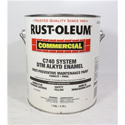 RUST-OLEUM 1 GALLON YELLOW SAFETY PAINT