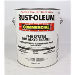RUST-OLEUM 1 GALLON YELLOW SAFETY PAINT