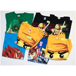 LOT OF 7 ASSORTED SIZE/ STYLE YOUTH LEGO T-SHIRTS