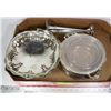 Image 1 : SILVERPLATE SERVING DISH,CANDY DISH & FLOWER VASE