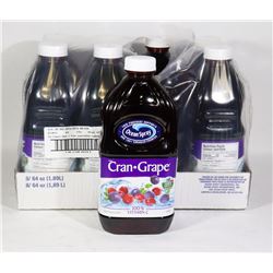 8 BOTTLES OF OCEAN SPRAY CRAN-GRAPE COCKTAIL