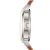 Image 4 : NEW DKNYY 32MM WHITE DIAL BROWN LEATHER BAND WATCH