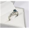 Image 2 : 45) PLATINUM FANCY COLORED DIAMOND RING. SIZE 6.75
