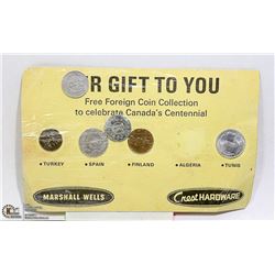 VINTAGE FOREIGN COIN PROMOTION FROM TAPPAN GURNEY