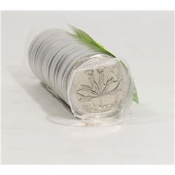 JUNE 2000 MINT ROLL OF CAD 25CENT COINS
