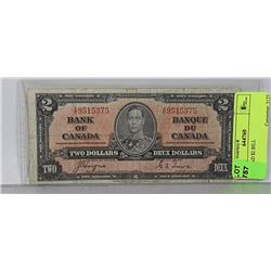1937 CAD $2 BILL