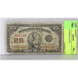 CAD 1923 SHINPLASTER