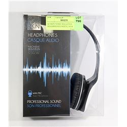 DJ SKIN NOISE ISOLATION HEADPHONES WHITE, NEW