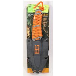 GERBER SURVIVAL KNIFE WITH SHEATH, NEW