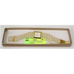 ESTATE LAFAYETTE  BRACELET WATCH, QUARTZ