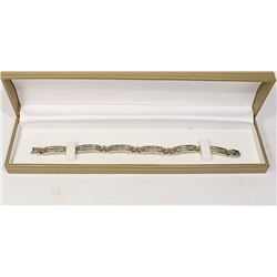 STAINLESS & GOLD PLATED MAGNETIC HEALING BRACELET