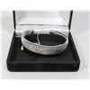 Image 1 : NEW SILVER PLATED LADIES BANGLE BRACELET IN BLACK
