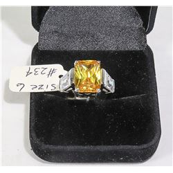 NEW STERLING 925/ SILVER LADIES RING, SIZE 6,