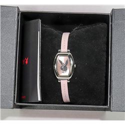 NEW PLAYBOY LADIES LIMITED EDITION WATCH, PINK