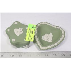 VINTAGE WEDGEWOOD ENGLAND TRINKET AND PLATE