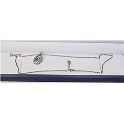 925 SILVER NECKLACE WITH TOURMALINE