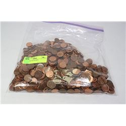 LARGE BAG OF PENNIES