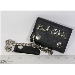 NEW KURT COBAIN / NIRVANA  WALLET WITH CHAIN