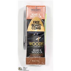 WOODYS BEARD & TATTOO OIL $29.51 ON AMAZON, 30 ML