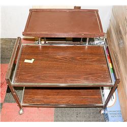 SET OF 2 VINTAGE TV CARTS