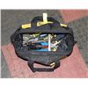 Image 1 : DEWALT TOOL BAG WITH ASSORTED SCREWDRIVERS, TAPE