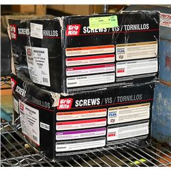 2 BOXES 10 X 1 1/4'' WOOD SCREWS - 6500 PCS PER
