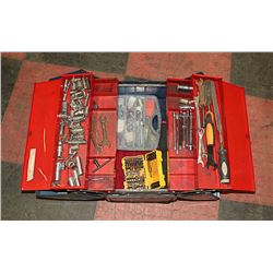 BEACH TOOL BOX W/ SOCKETS, WRENCHES & ASST