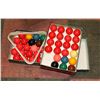 Image 1 : 2 VINTAGE SNOOKER BALL SETS MADE IN BELGIUM