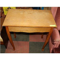 WOOD TELEPHONE 1 DRAWER TABLE