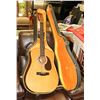 Image 1 : VINTAGE ACOUSTIC GUITAR WITH HARD CASE