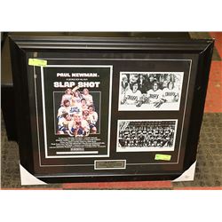 SLAPSHOT 1977 CLASSIC STARRING NEWMAN FRAMED