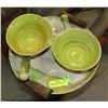 Image 1 : HAND CRAFTED POTTERY SET SIGNED BY ARTIST