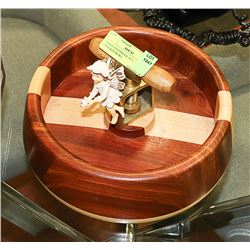 LARGE HANDMADE NUT CRACKER/BOWL